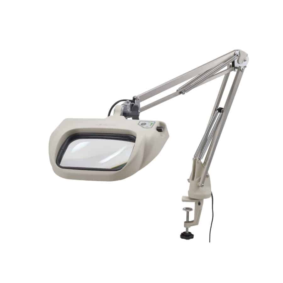 Otsuka Illuminated LED Magnifier – O-LIGHT5-F – Universal Clamp Square Lens (Extra Large Lens) - 1