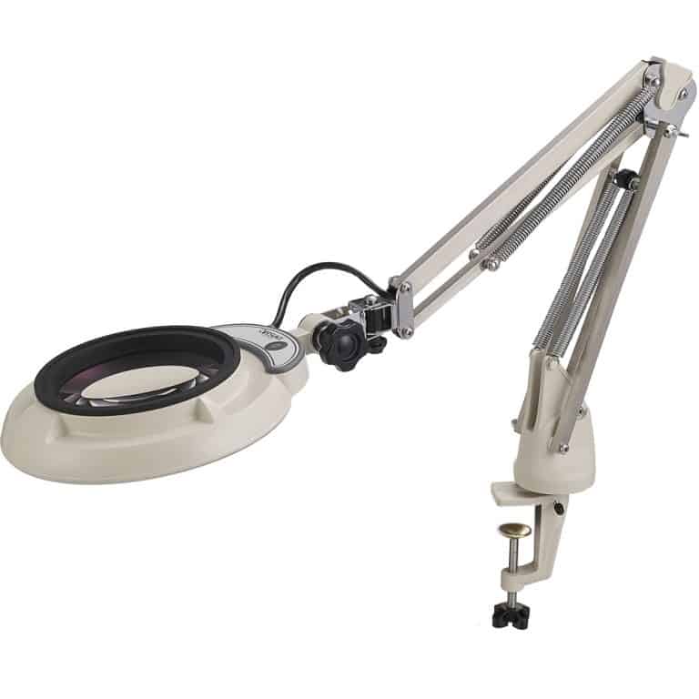 Otsuka Illuminated LED Magnifier – SKKL-CF – Compact Universal Clamp ...